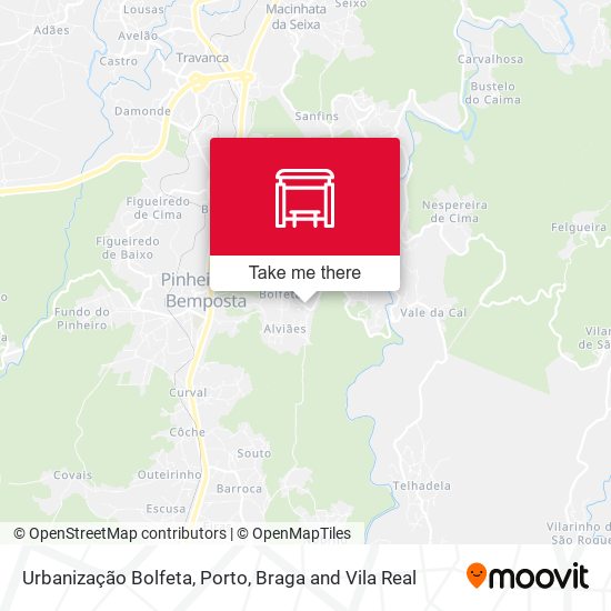 Urbanização Bolfeta mapa