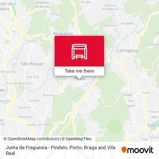 Junta de Freguesia - Pindelo mapa