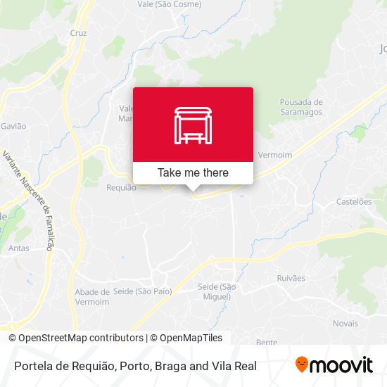Portela de Requião mapa