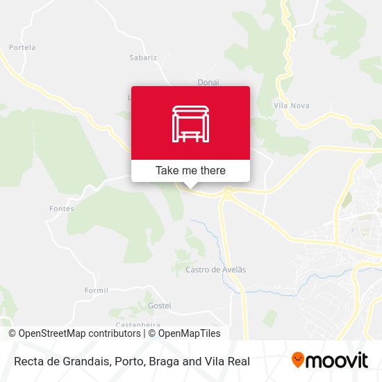 Recta de Grandais mapa