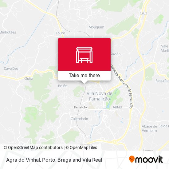 Agra do Vinhal mapa