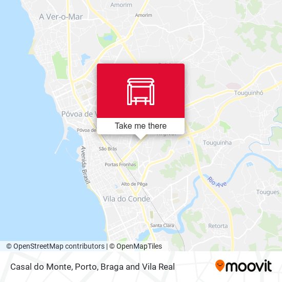 Casal do Monte mapa