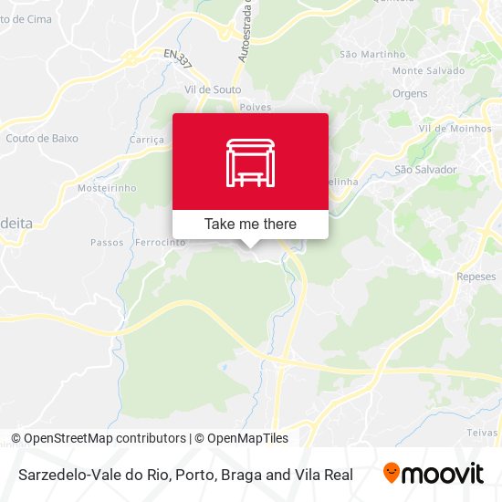 Sarzedelo-Vale do Rio mapa