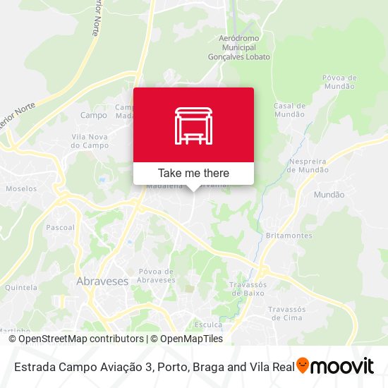 Estrada Campo Aviação 3 map