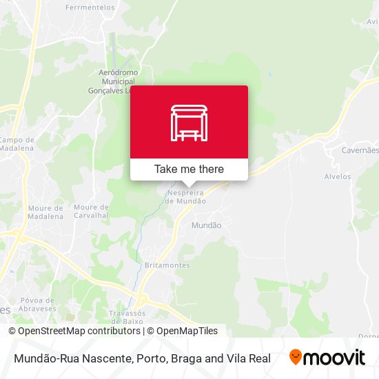 Mundão-Rua Nascente mapa