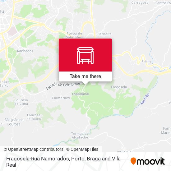Fragosela-Rua Namorados mapa