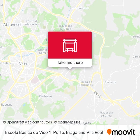 Escola Básica do Viso 1 map