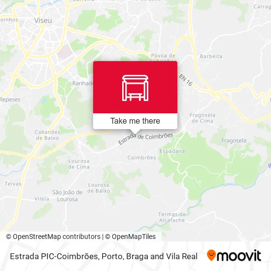 Estrada PIC-Coimbrões map