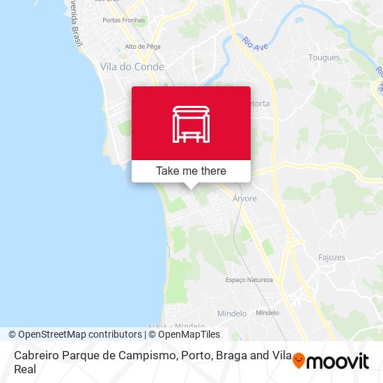 Cabreiro Parque de Campismo map