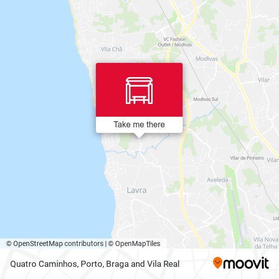 Quatro Caminhos mapa