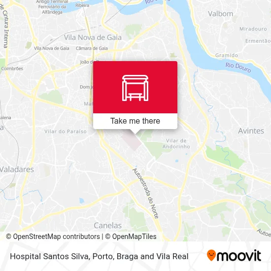 Hospital Santos Silva map