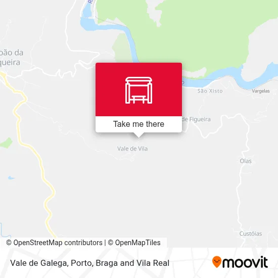 Vale de Galega map