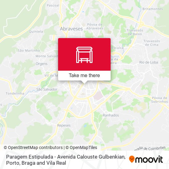 Paragem Estipulada - Avenida Calouste Gulbenkian mapa