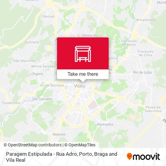 Paragem Estipulada - Rua Adro map