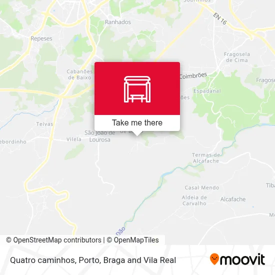 Quatro caminhos map