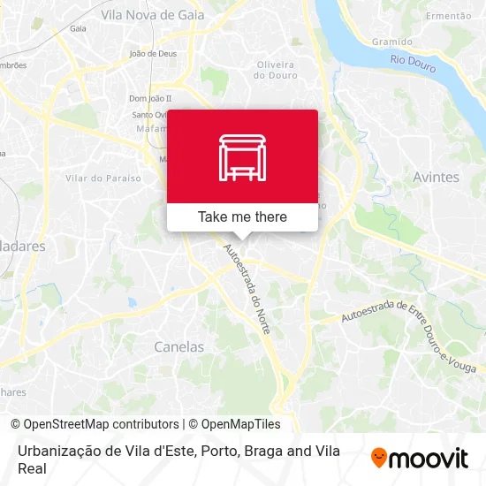 Urbanização de Vila d'Este map