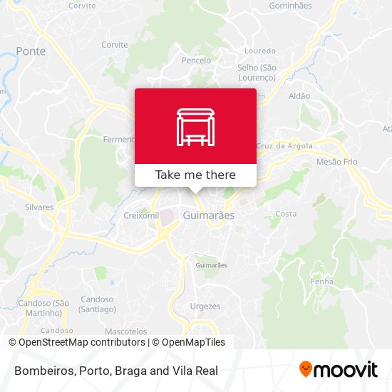 Bombeiros map