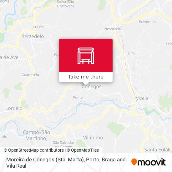 Moreira de Cónegos (Sta. Marta) map