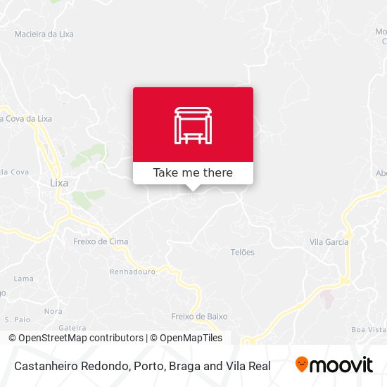 Castanheiro Redondo mapa