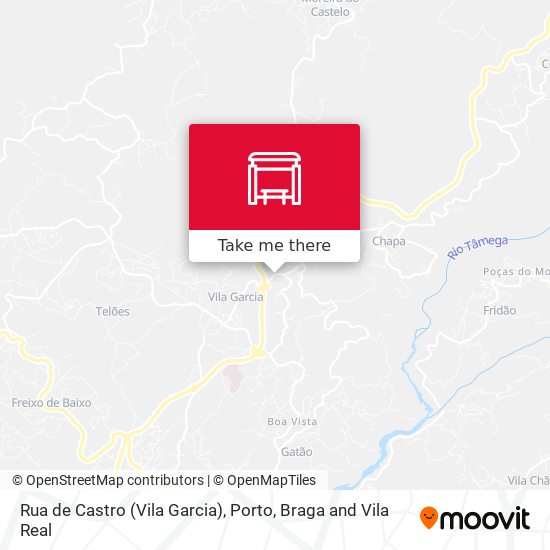 Rua de Castro (Vila Garcia) mapa