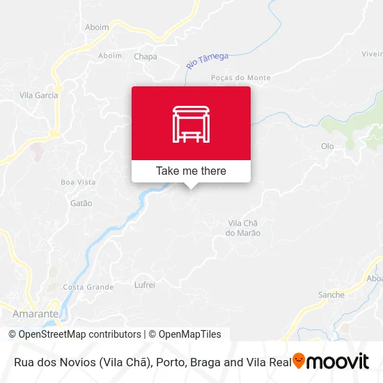 Rua dos Novios (Vila Chã) map