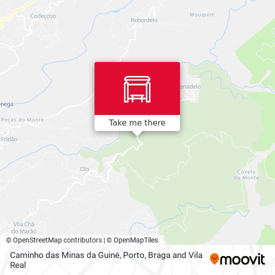 Caminho das Minas da Guiné map