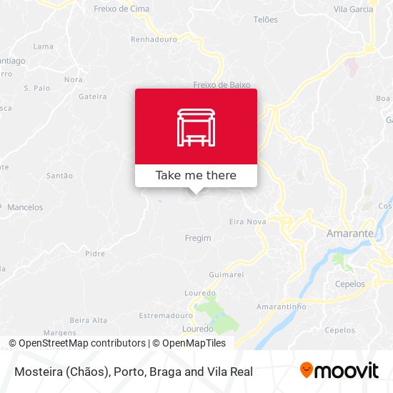 Mosteira (Chãos) mapa