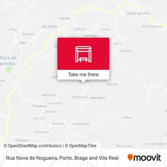 Rua Nova de Nogueira map
