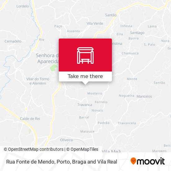 Rua Fonte de Mendo mapa