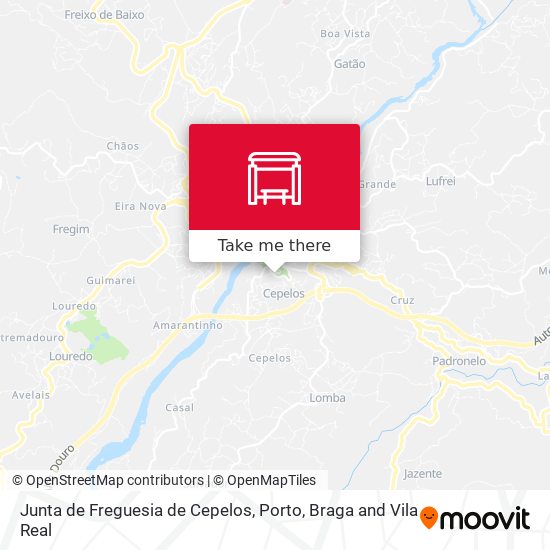 Junta de Freguesia de Cepelos map