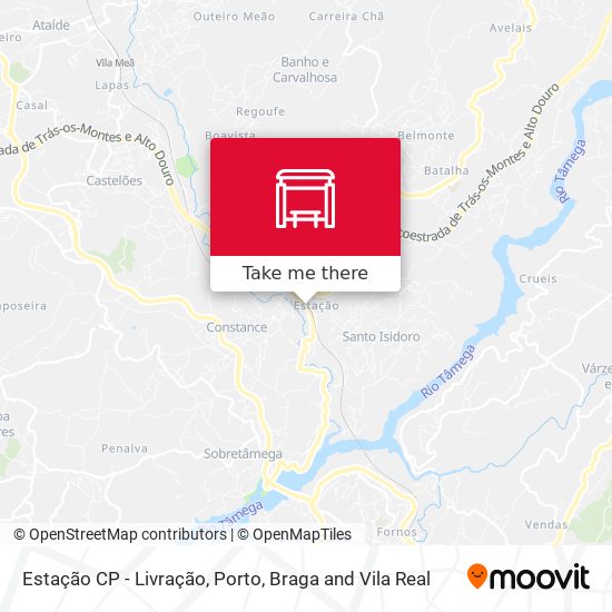 Estação CP - Livração mapa