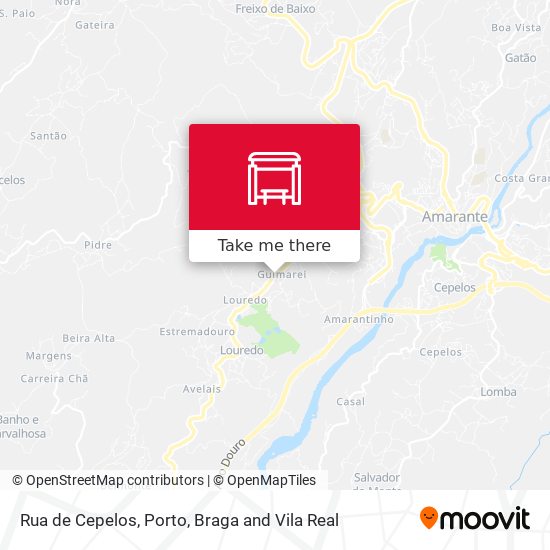 Rua de Cepelos mapa