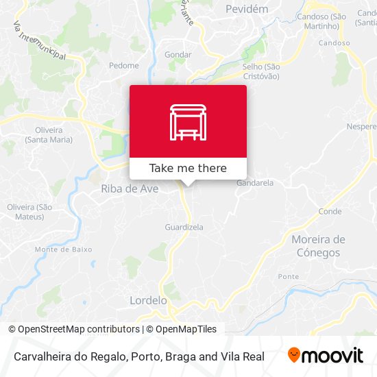 Carvalheira do Regalo map