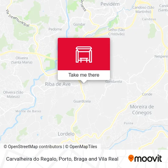 Carvalheira do Regalo map