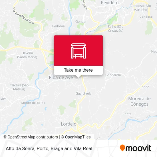 Alto da Senra map