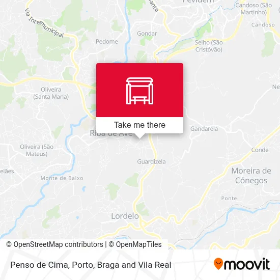 Penso de Cima map