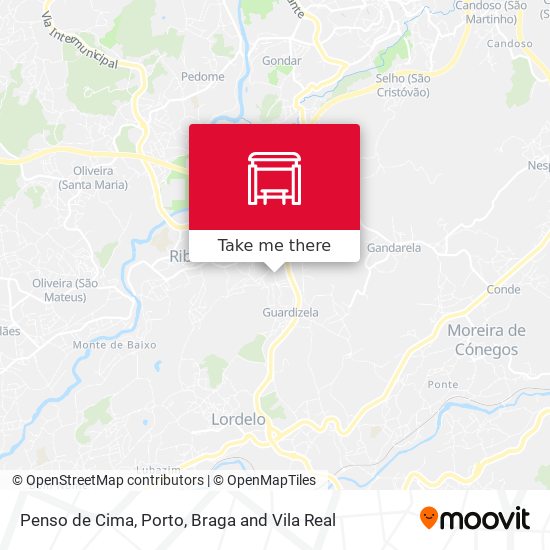 Penso de Cima map