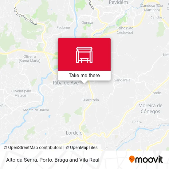 Alto da Senra map