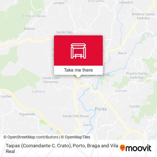 Taipas (Comandante C. Crato) map