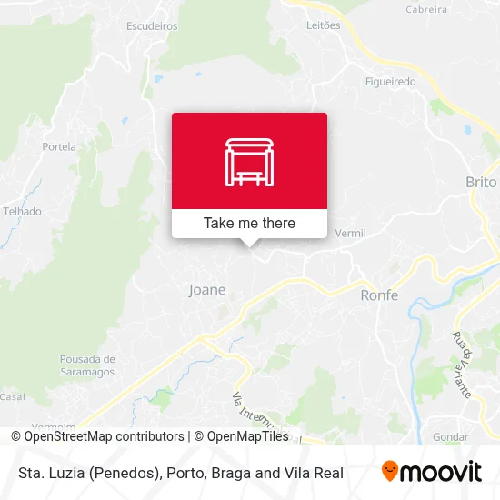 Sta. Luzia (Penedos) map