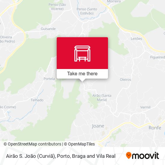 Airão S. João (Curviã) map