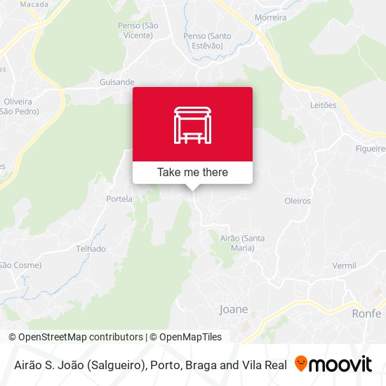 Airão S. João (Salgueiro) mapa