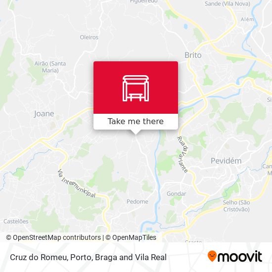 Cruz do Romeu map