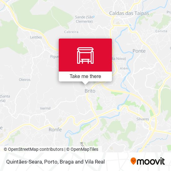 Quintães-Seara mapa