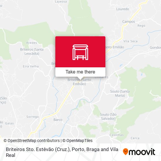 Briteiros Sto. Estêvão (Cruz.) map