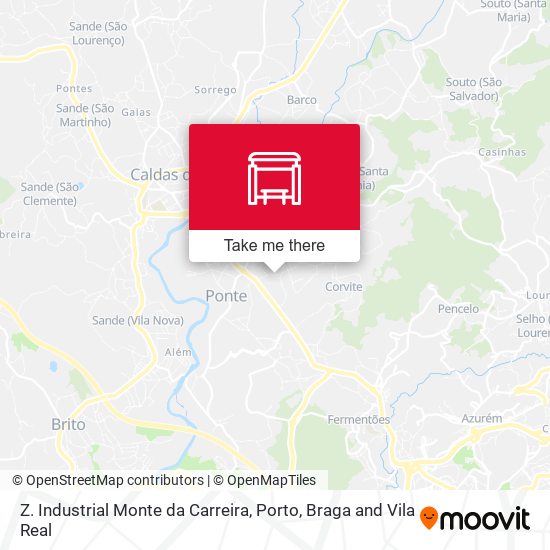 Z. Industrial Monte da Carreira map