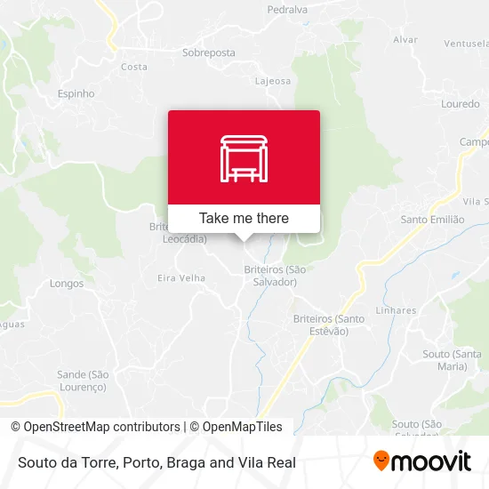 Souto da Torre map