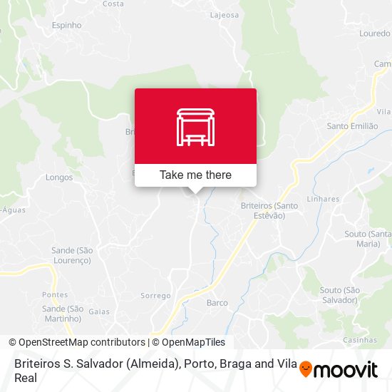 Briteiros S. Salvador (Almeida) map