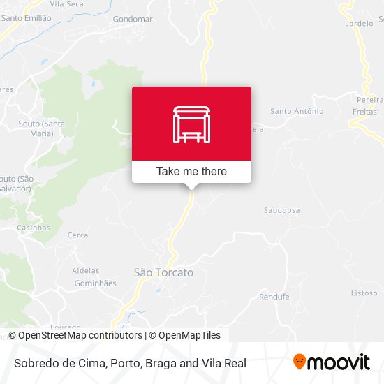 Sobredo de Cima mapa