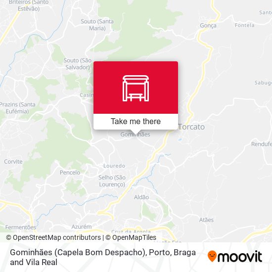 Gominhães (Capela Bom Despacho) mapa